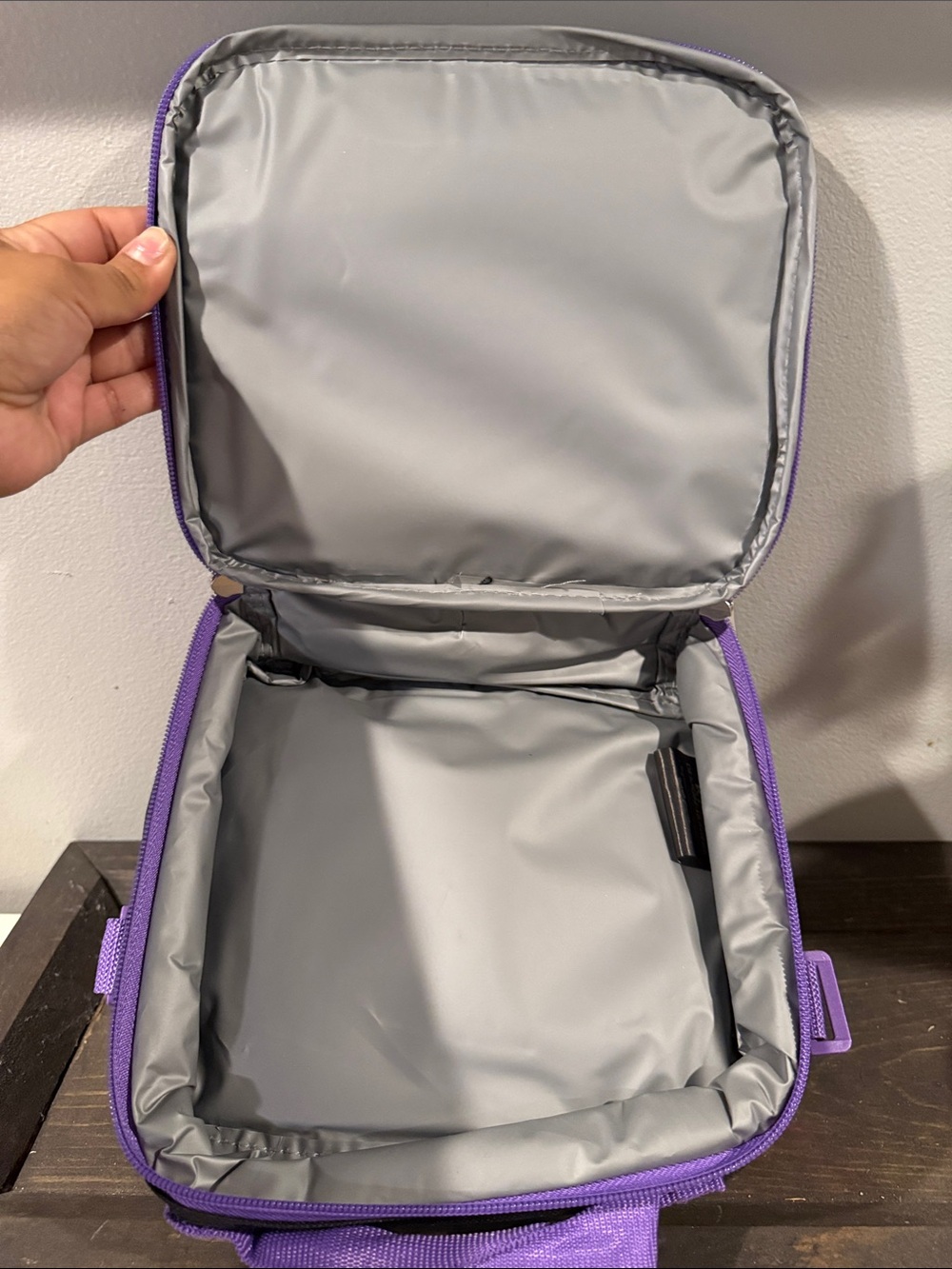 Netflix Purple and Black Huntrix Lunch Bag with Matching Water Bottle - Picture 6 of 6